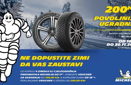 Michelin daruje popust na montažu