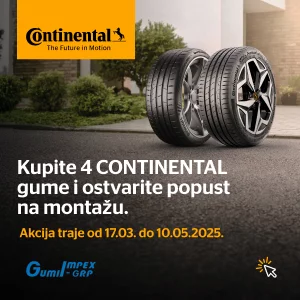 Uštedite uz kupnju Continental guma – iskoristite popust na montažu!