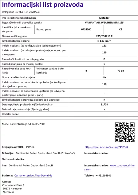Informacijski list