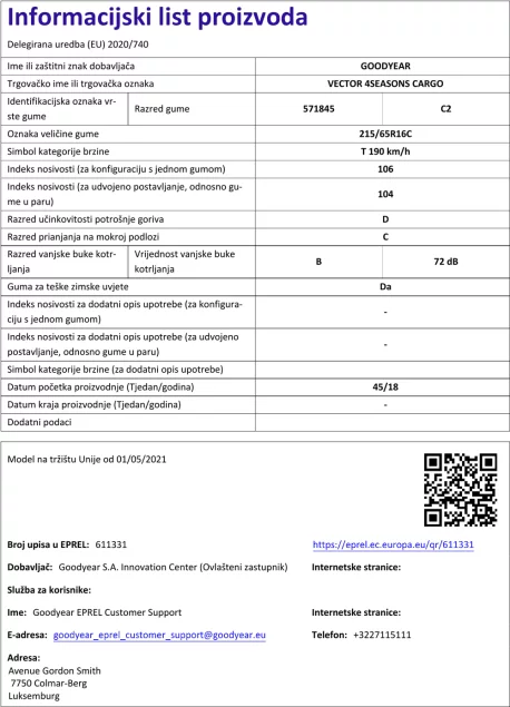 Informacijski list