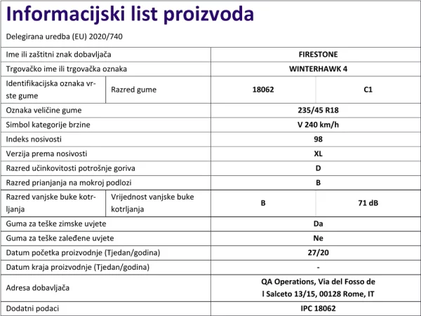 Informacijski list