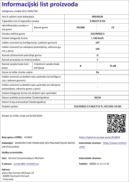 Informacijski list