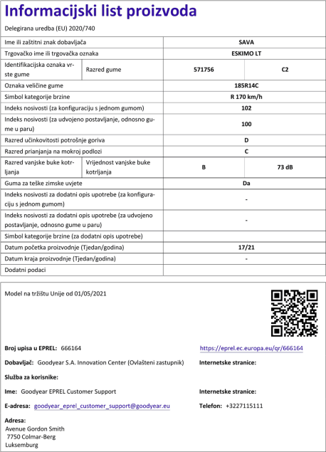 Informacijski list