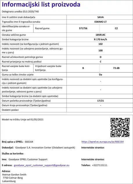 Informacijski list