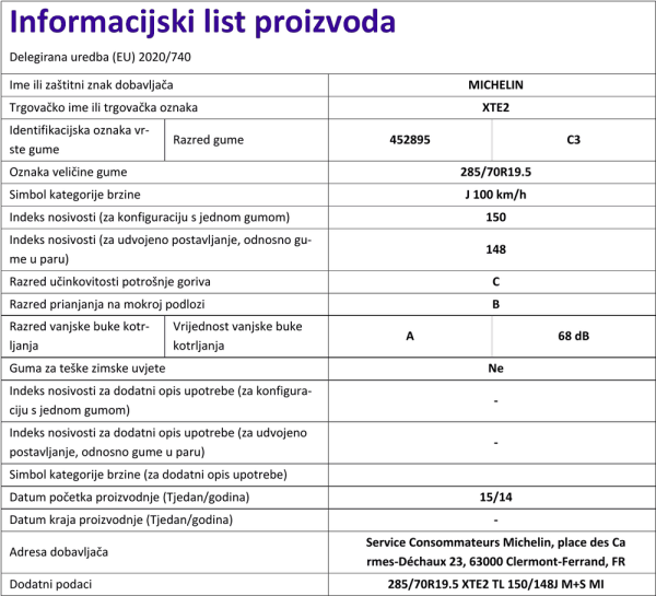 Informacijski list