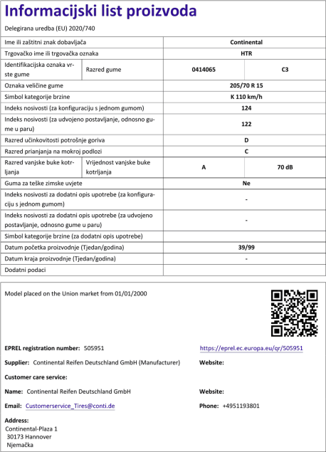 Informacijski list