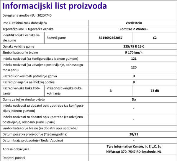 Informacijski list