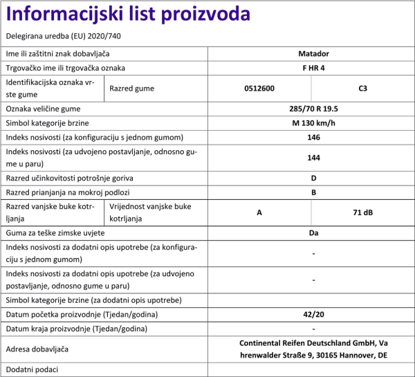 Informacijski list