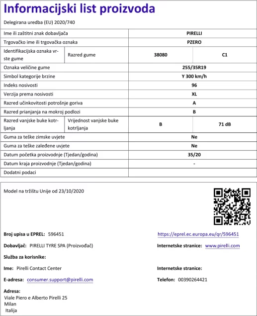 Informacijski list