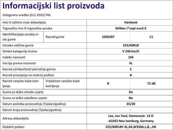 Informacijski list