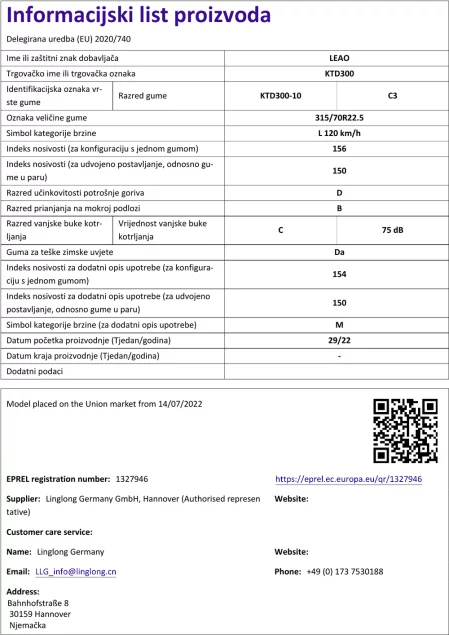 Informacijski list