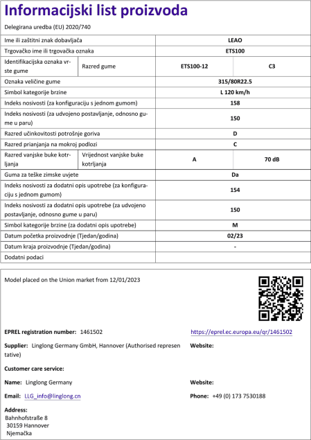 Informacijski list