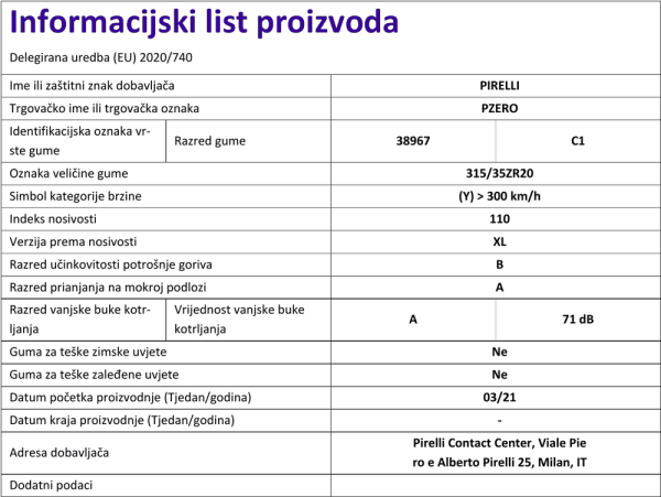 Informacijski list