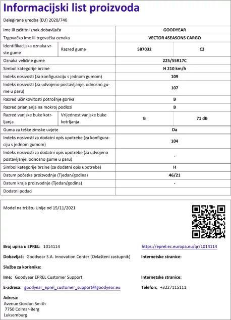 Informacijski list