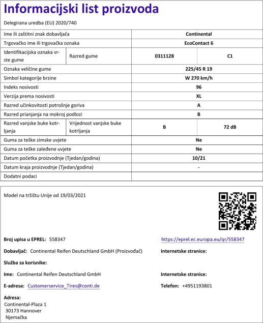 Informacijski list