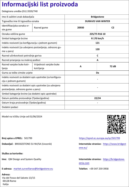 Informacijski list