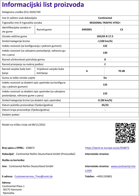 Informacijski list
