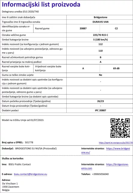 Informacijski list