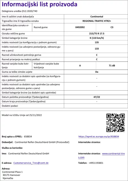 Informacijski list