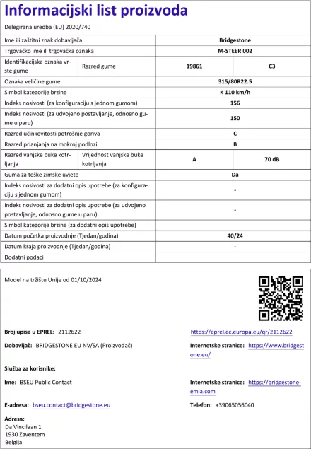 Informacijski list