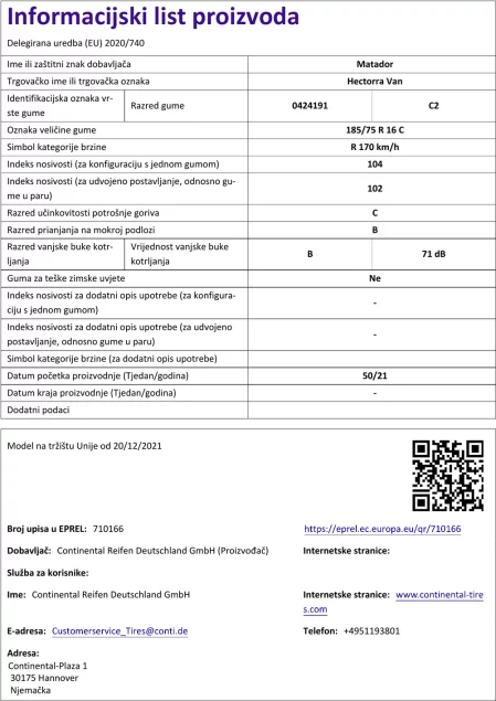 Informacijski list