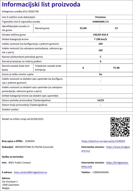 Informacijski list