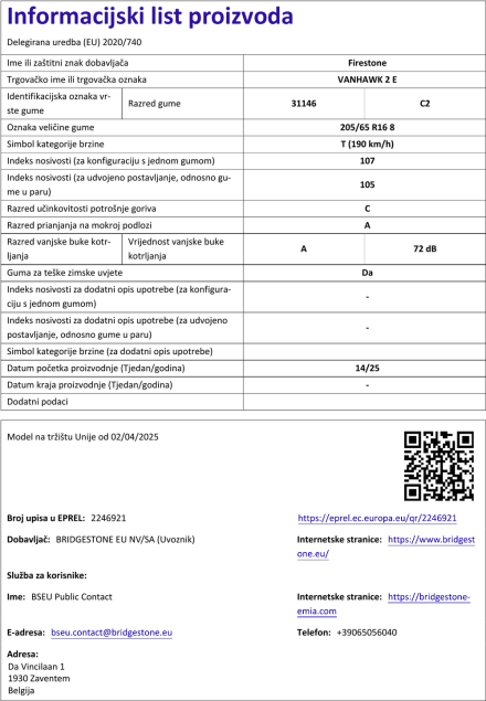 Informacijski list