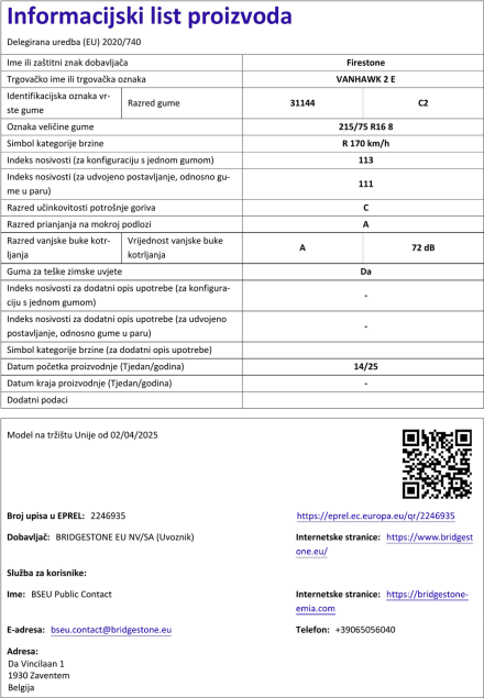 Informacijski list