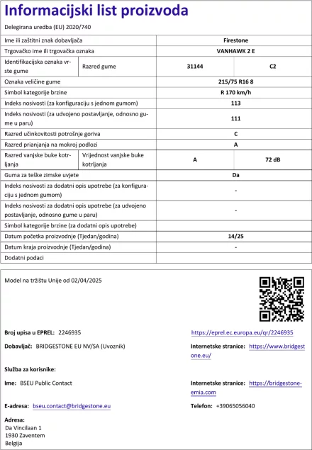 Informacijski list
