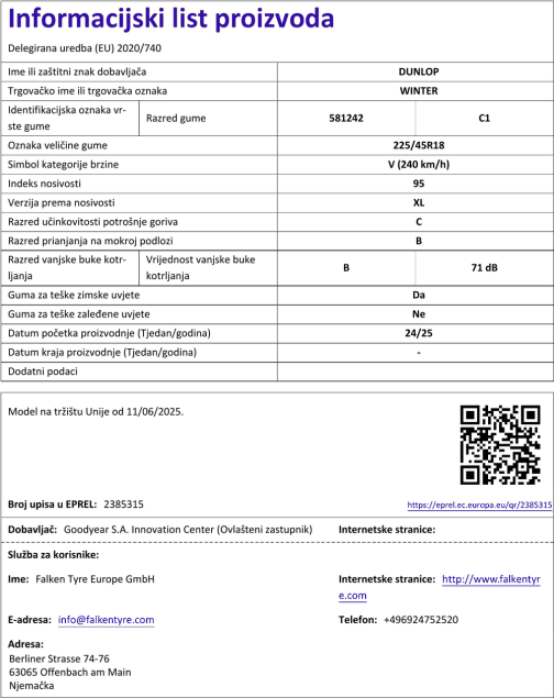 Informacijski list