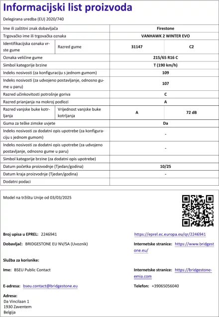 Informacijski list