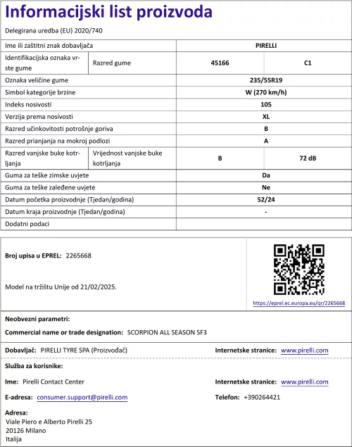 Informacijski list