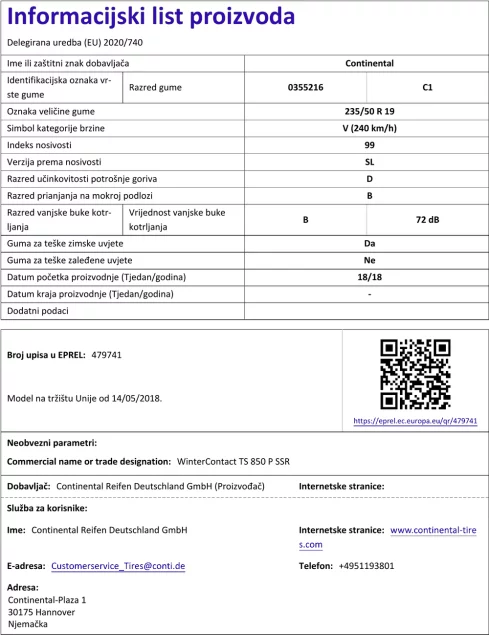 Informacijski list