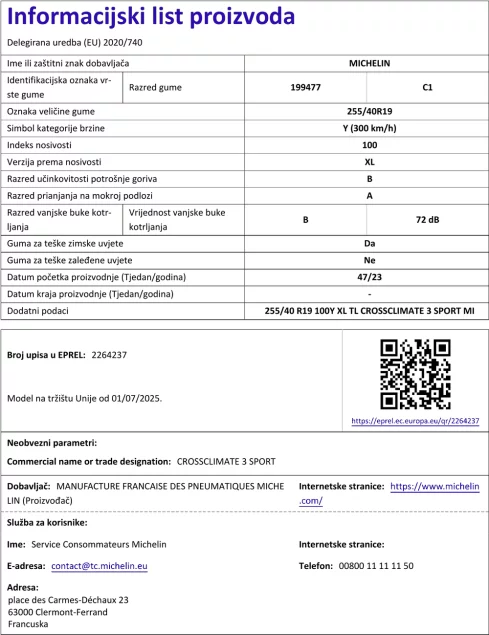 Informacijski list