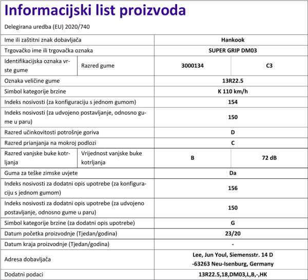 Informacijski list