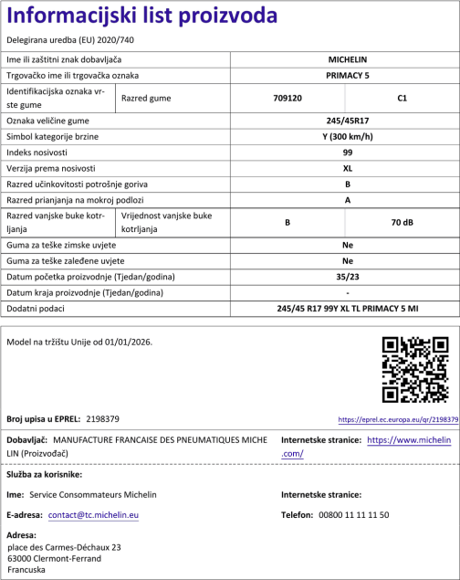 Informacijski list
