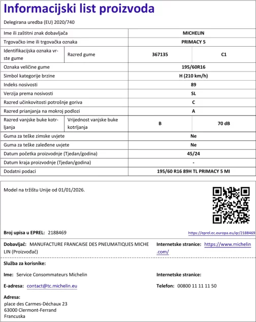 Informacijski list