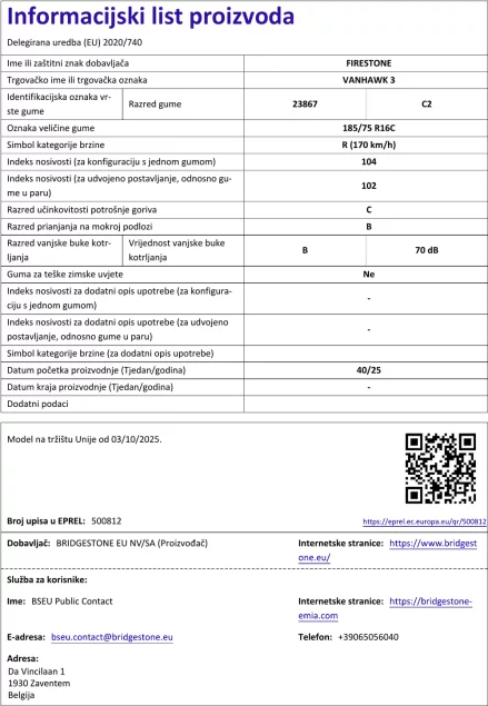 Informacijski list
