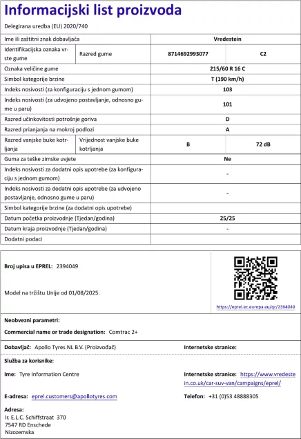 Informacijski list