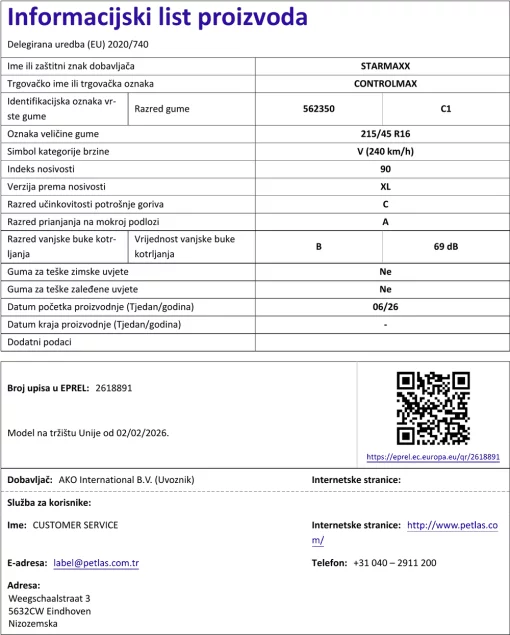 Informacijski list