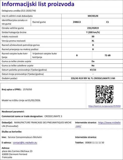 Informacijski list