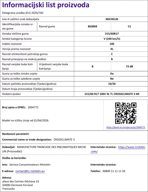 Informacijski list