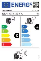 GUMA 255/45R18 103Y PremiumContact 7 XL FR CONTINENTAL [