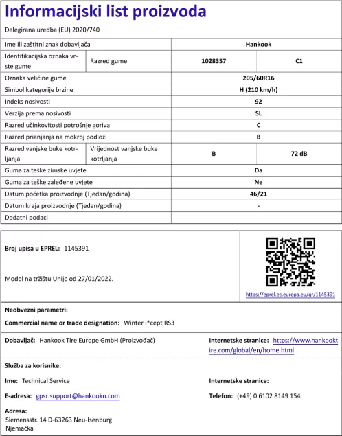 Informacijski list