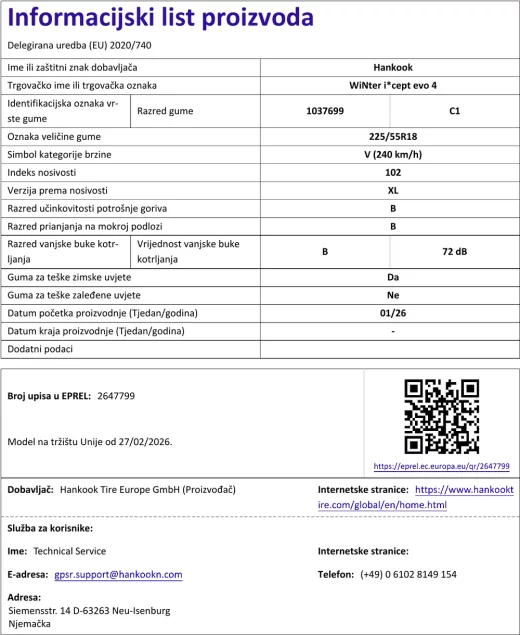 Informacijski list