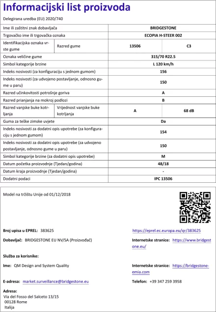 Informacijski list