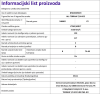 Informacijski list