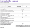 Informacijski list