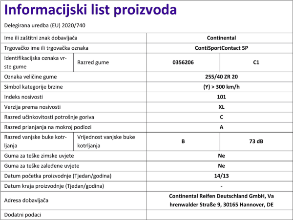 Informacijski list