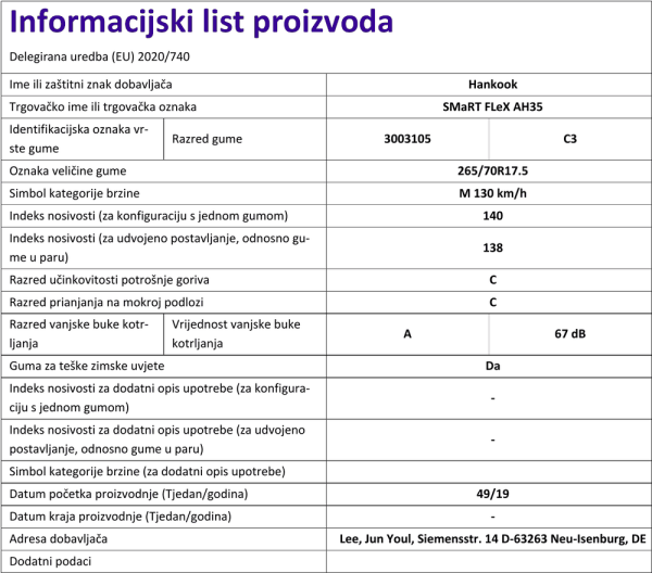 Informacijski list